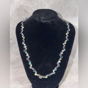 Lia Sofia Elegant Silver and Blue Crystal Necklace multicolor Beautiful